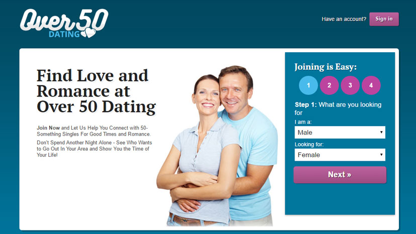 fifty and over dating sites